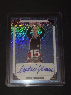 2025 Leaf National 15th Anniversary Sophie Cunningham Light Blue Auto 1/1 RARE - Image 1