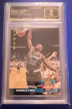 1992-93 Upper Deck Shaquille O'Neal Rookie Standouts RS15 Orlando Magic Insert - Image 1
