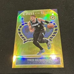 2023-24 Panini Phoenix Court Of The Kings Tyrese Haliburton Yellow Gold /35 SP - Image 1