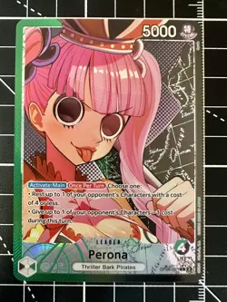One Piece TCG Perona OP06-021 Alternative Art Leader English Pack Fresh MINT - Image 1