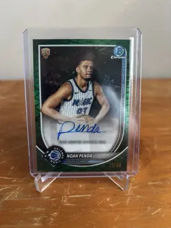 Bowman Chrome 2025-26 Rookie Autograph Noah Penda Orlando Magic /99 - Image 1