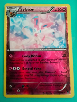 Sylveon Reverse Holo Furious Fists 72/111 LP Pokemon Card 2014 English - Image 1
