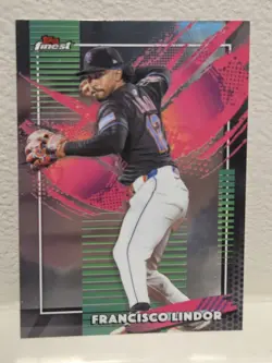 2026 Topps Finest Francisco Lindor Rare New York Mets #220 - Image 1