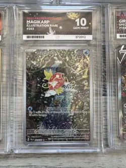 Pokemon Magikarp 203/193 ACE 10 Gem Mint Paldea Evolved Illustration Rare - Image 1