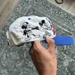 Vintage Mickey Mouse hat Cap Snapback Through The Years Goofys Hat Co Blue Bill - Image 2