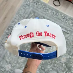 Vintage Mickey Mouse hat Cap Snapback Through The Years Goofys Hat Co Blue Bill - Image 4