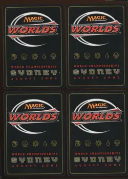 4x Underground River Rare Ex/LP 7th Edition Worlds 2002 Gold Border MTG - Image 2