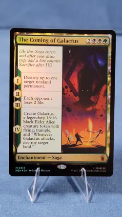 The Coming of Galactus Foil 212 Marvel Super Heroes Magic the Gathering - Image 1