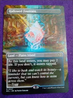 Hallowed Fountain (Borderless) Lorwyn Eclipsed 0347 MTG NM - Image 1