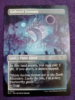 Hallowed Fountain (Borderless) Lorwyn Eclipsed 0347 MTG NM - Image 2