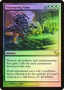 MTG FOIL Fracturing Gust - Shadowmoor #227 - Image 1