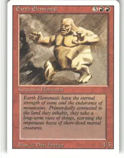 Earth Elemental - Unlimited Edition - MTG - Uncommon - # - NM - Image 1