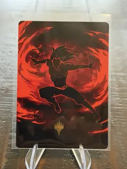 MTG!!! Avatar The Last Airbender Art Card Ozai, the Phoenix King (Gold Stamped) - Image 1