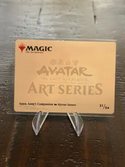 MTG!!! Avatar The Last Airbender Art Card: Appa, Aang’s Companion (Gold Stamped) - Image 2