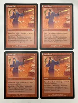 Lava Dart x4 MTG Judgment 4x Magic Very Good Light Play VG LP - Image 1