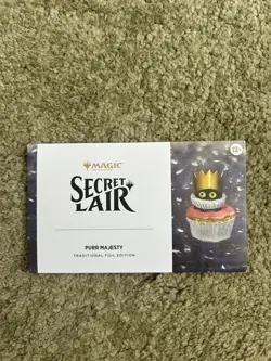Magic The Gathering Secret Lair Purr Majesty Foil Edition **IN HAND** - Image 1