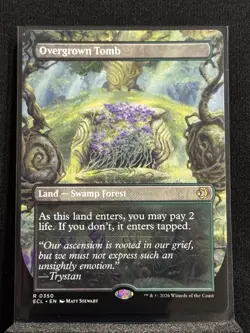 Overgrown Tomb R 350 Lorwyn Eclipsed (ECL) MTG Borderless Regular NM - Image 1