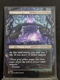 Overgrown Tomb R 350 Lorwyn Eclipsed (ECL) MTG Borderless Regular NM - Image 2