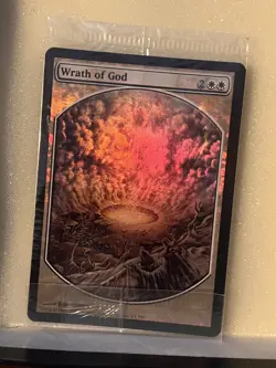Wrath of God FOIL Textless Player Rewards MTG P07 2007 Sealed Orig Cellophane - Image 1