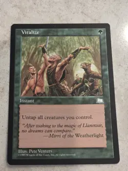 MTG Magic the Gathering Vitalize (145/167) Weatherlight Nrmt To Mt - Image 1