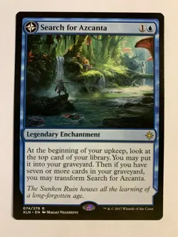 1X NM MTG Magic The Gathering Search For Azcanta Azcanta, The Sunken Ruin Ixalan - Image 1