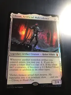 MTG Marvel Super Heroes Ultron, Artificial Malevolence 0252 Alt Art Foil ENG - Image 1