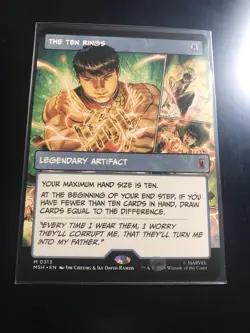 The Ten Rings (Borderless) Marvel Super Heroes Regular Non Foil Nm - Image 1