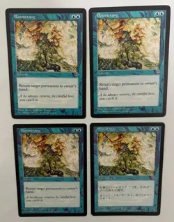 MTG 4X MIRAGE BOOMERANG NM JAPANESE + ENGLISH MAGIC THE GATHERING INSTANT COMMON - Image 2