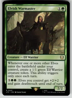 Elvish Warmaster Commander: The Lord of the Rings 241 MTG NM - Image 1