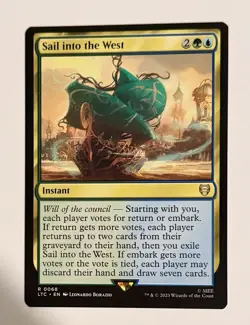 Sail into the West #68 (NM) Lord of the Rings LTC Magic MTG - Image 1