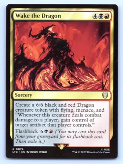 Wake the Dragon Lord of the Rings: Tales of Middle-earth Magic: The Gathering NM - Image 1