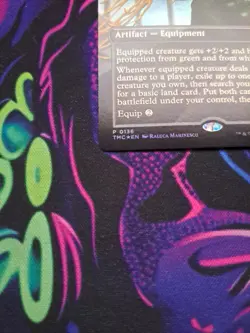 MTG Sword of Hearth and Home BORDERLESS FOIL TMNT Pizza Box Promo Unplayed Mint - Image 4