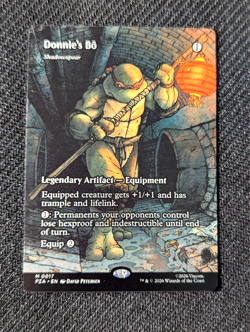 Donnie's Bo - Shadowspear - Borderless - Normal - 17 - MTG: TMNT - Image 1