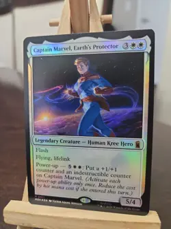 MTG Marvel Super Heroes Captain Marvel, Earth's Protector Mythic Foil EN - 0011 - Image 1