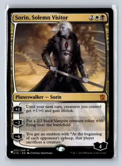 Sorin, Solemn Visitor 202/269 Regular The List Reprints Magic: The Gathering NM - Image 1