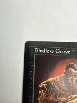 MTG Shallow Grave Mirage Near Mint NM Regular Vintage Card Small Printer Dot - Image 5