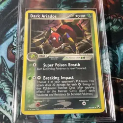 2004 Pokemon Card Dark Ariados 30/109 EX Team Rocket Returns Non Holo Near Mint - Image 1