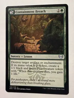 LP Containment Breach (125) Strixhaven: School of Mages STX MTG Magic - Image 1
