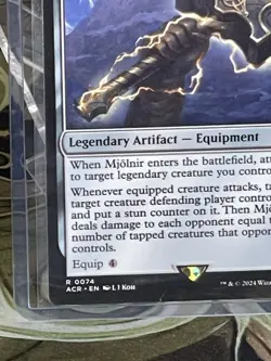 MTG Mjolnir, Storm Hammer RARE Assassin’s Creed 0074 NM/Mint - Image 3