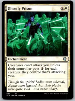 Ghostly Prison 87 Commander: Innistrad: Crimson Vow Magic: The Gathering NM - Image 1