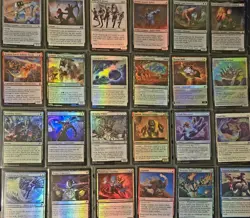 MAGIC THE GATHERING MIXED SETS ALL FOIL 79 CARD LOT NM - Image 1