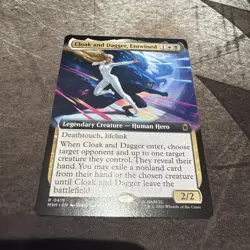 Cloak and Dagger, Entwined (Extended Art) 419 MTG MSH Marvel Super Heroes NM - Image 1