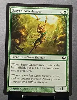 MTG 139/165 SATYR GROVEDANCER Satyr Shaman Journey Into Nyx common card⚔NM/MT - Image 1