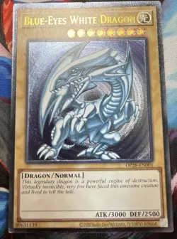 Yu-Gi-Oh! Blue-Eyes White Dragon OP28-EN001 ** Ultimate Rare * Pack Fresh - Image 2