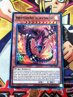 Inferno of the Sacred Beasts - Uria cori-en005 1st Ed (NEW) Super Rare Yu-Gi-Oh! - Image 1