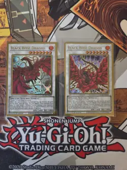 YUGIOH BLACK ROSE DRAGON MGED + ALT ART MGED GOLD 1ST ED NM - Image 1