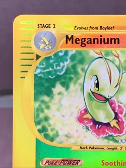 Pokemon TCG Meganium 18/165 Reverse Holo Rare Expedition Base Set VTG WOTC LP - Image 2