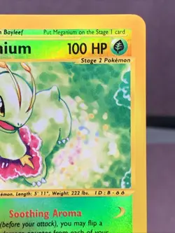 Pokemon TCG Meganium 18/165 Reverse Holo Rare Expedition Base Set VTG WOTC LP - Image 3