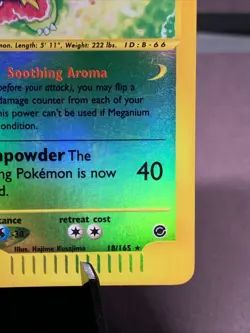 Pokemon TCG Meganium 18/165 Reverse Holo Rare Expedition Base Set VTG WOTC LP - Image 4