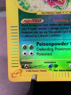 Pokemon TCG Meganium 18/165 Reverse Holo Rare Expedition Base Set VTG WOTC LP - Image 5